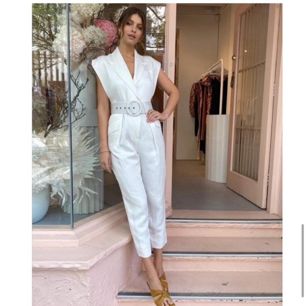 SHONA JOY Elegant White Jumpsuit